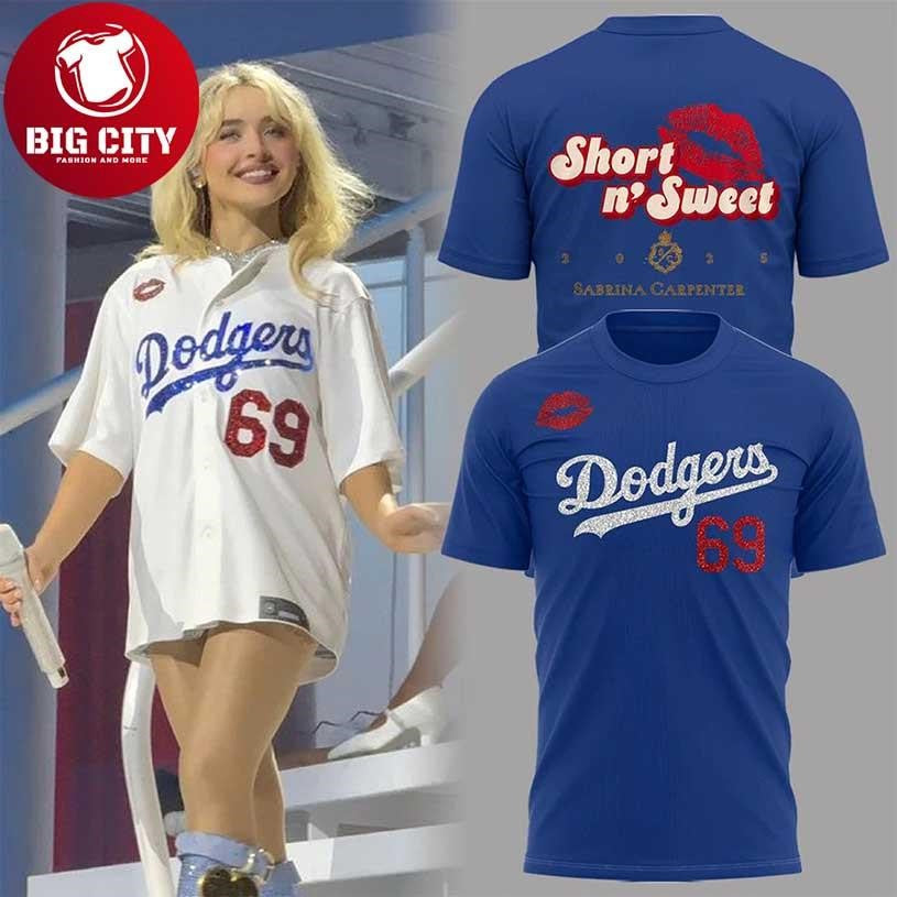 Los Angeles Dodgers Carpenter Short N Sweet Tour Two Sided Shirt