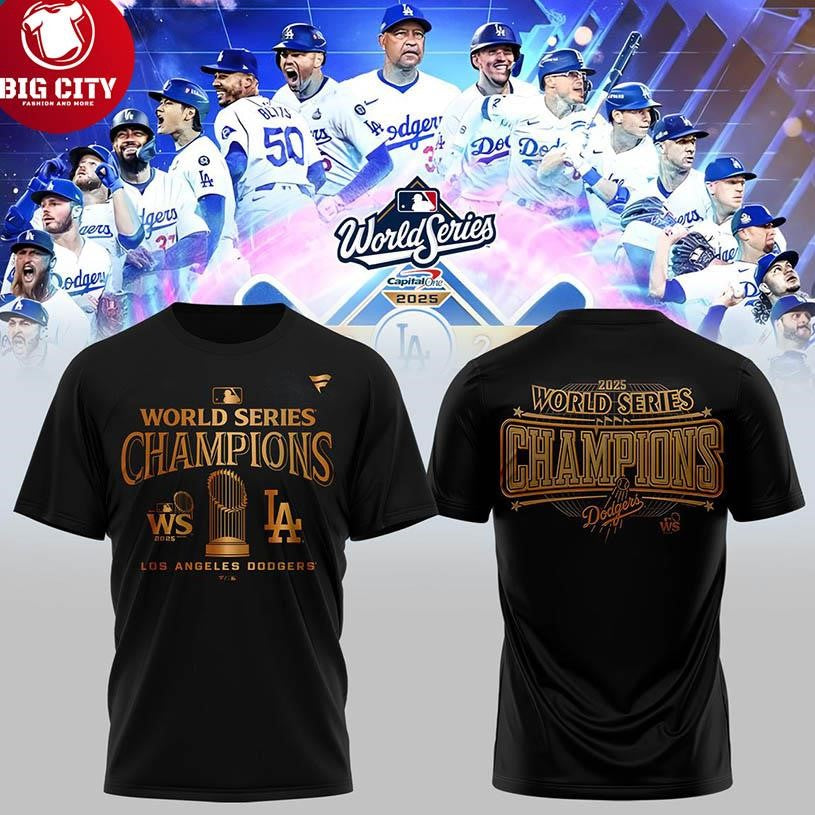 Los Angeles Dodgers World Series Champions 2025 Two Sided Shirt