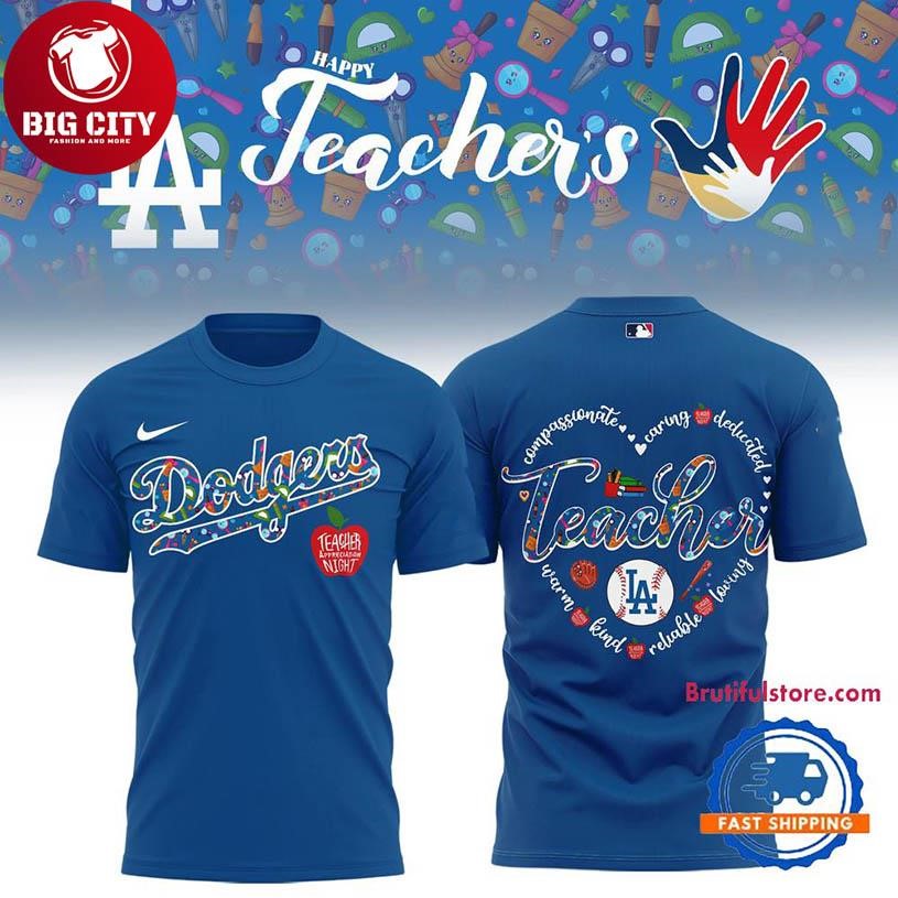Los Angeles Dodgers x Teacher Appreciation Night 2025 Two Sided Shirt
