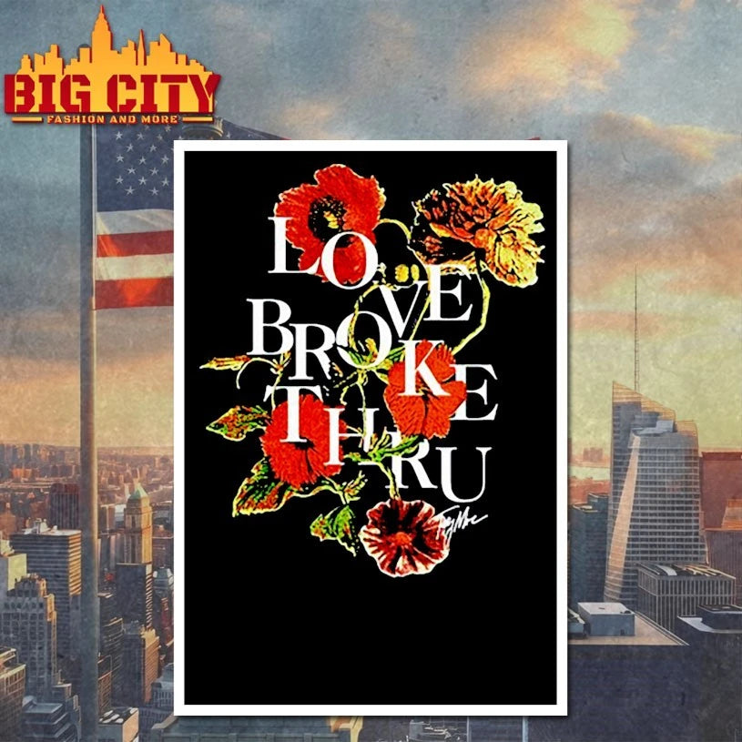 Love Broke Thru Flower Beige shirt