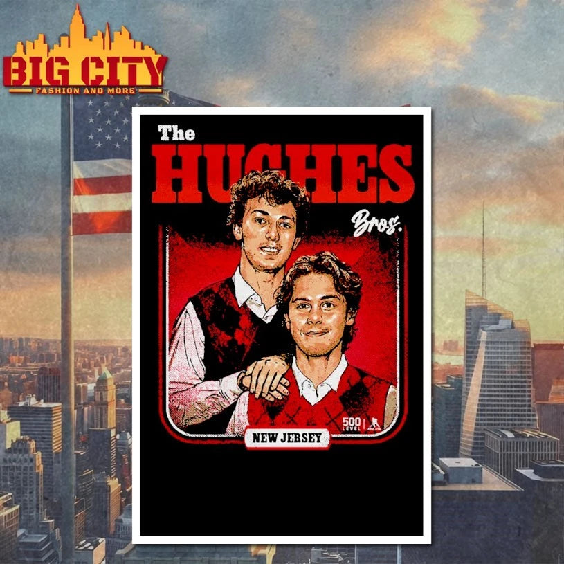 Luke Hughes & Jack Hughes New Jersey Step Brothers shirt