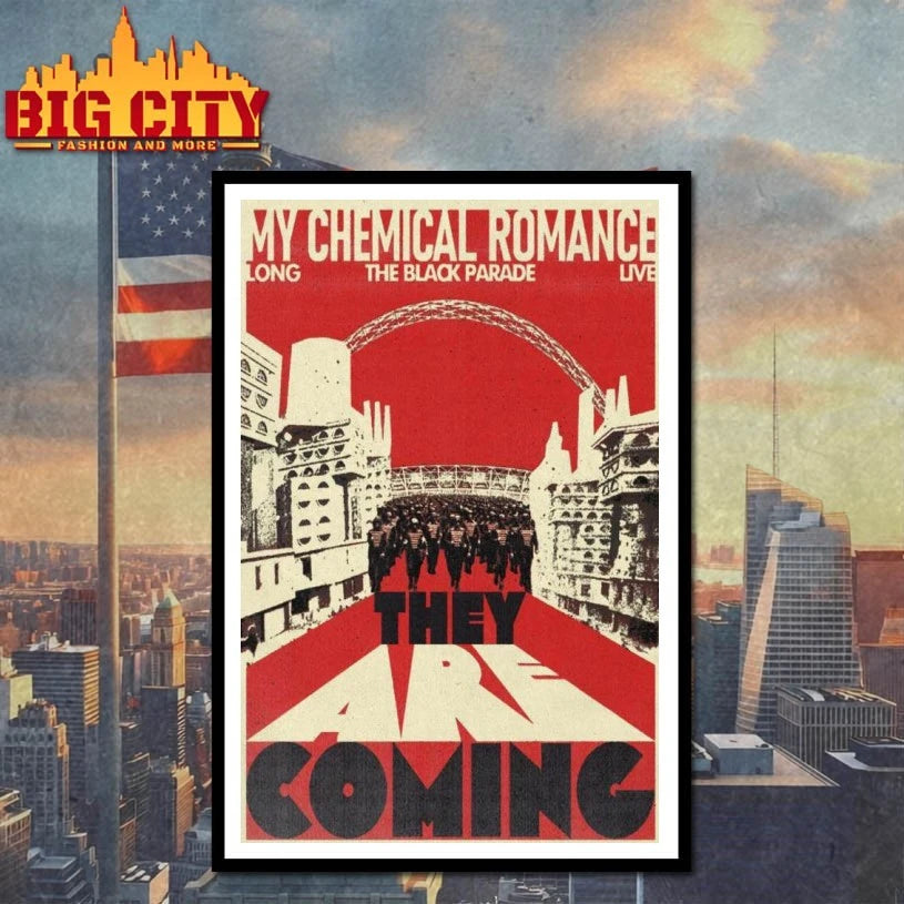 MCR 2025 Long The Black Padade Live They Are Coming Poster shirt