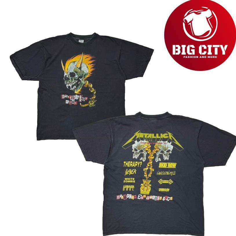 METALLICA PUSHEAD DONINGTON 1995 EURO XL 4959 Two Sided Shirt
