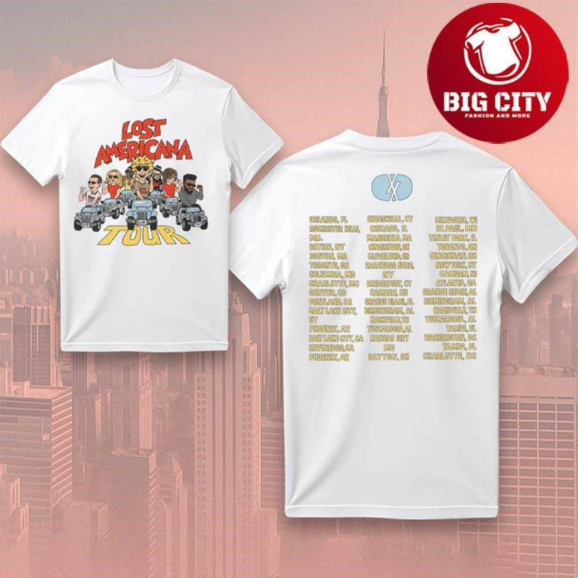 MGK Lost Americana Tour 2025 Two Sided Shirt