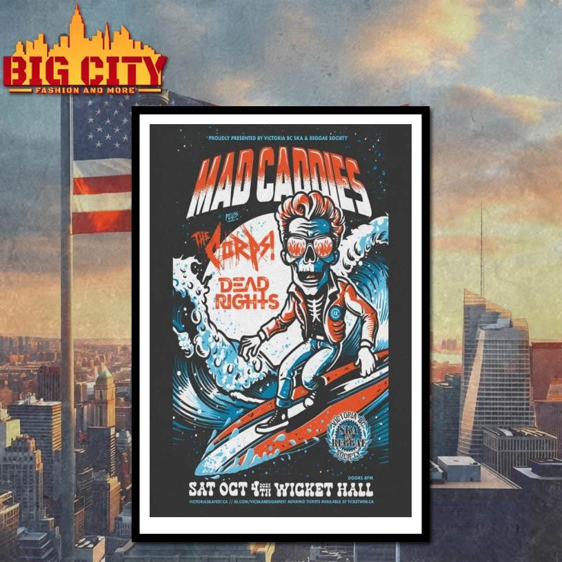Mad Caddies Oct 4 2025 Wicket Hall In Victoria CA Poster Shirt
