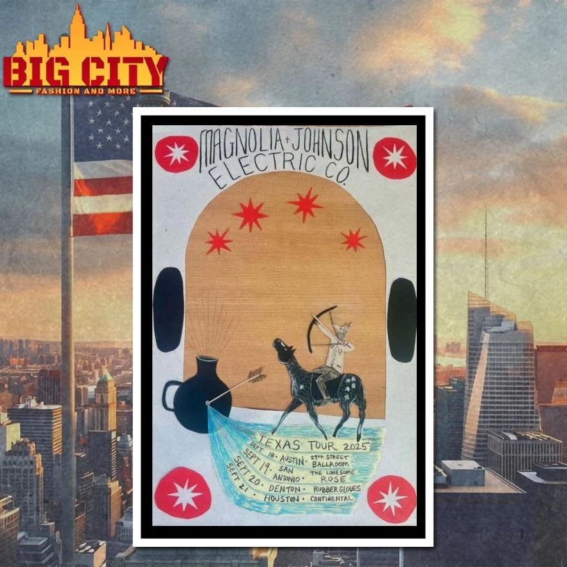 Magnolia + Johnson CO. Texas Tour 2025 Poster Shirts
