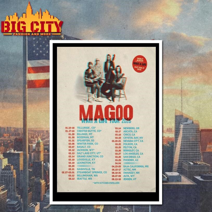 Magoo What A Life Tour 2026 Poster Shirt