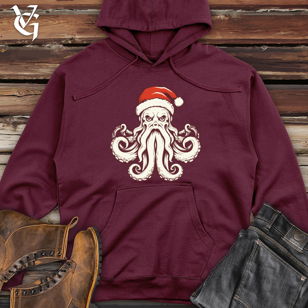 Retro Santa Pus Midweight Hooded Sweatshirt