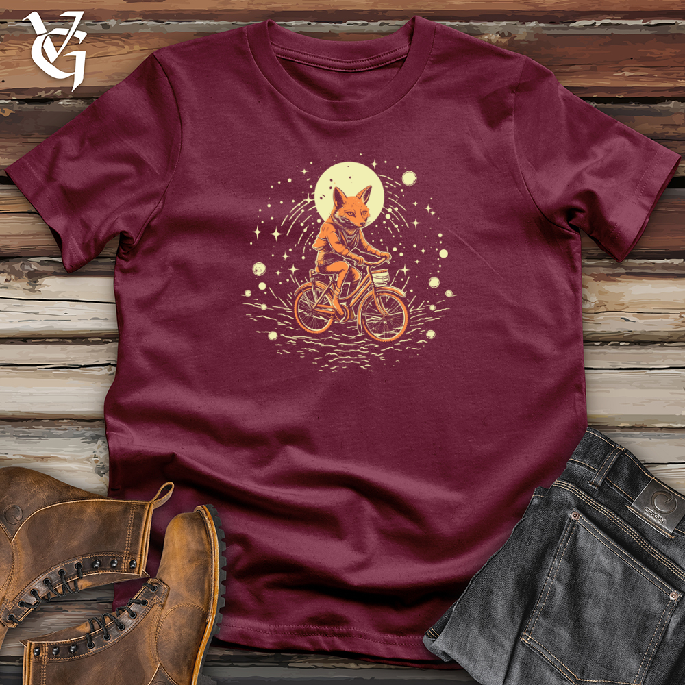 Retro Cosmic Bicycle Fox Softstyle Tee