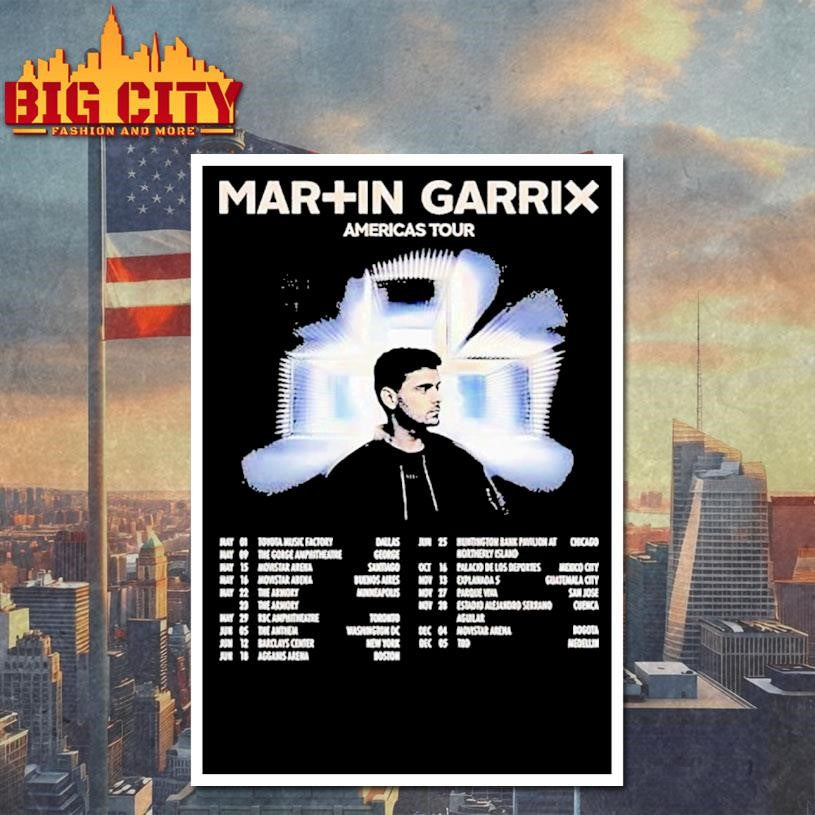Martin Garrix Americas Tour North And South America 2026 Dates Shirt