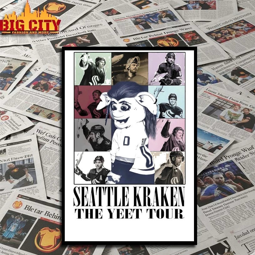 Mascot Seattle Kraken The Yeet Tour shirt
