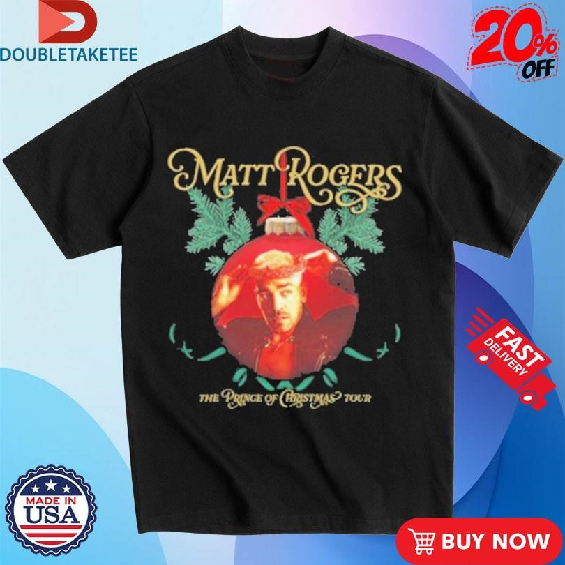 Matt Rogers The Prince Of Christmas Tour 2024 T-shirts