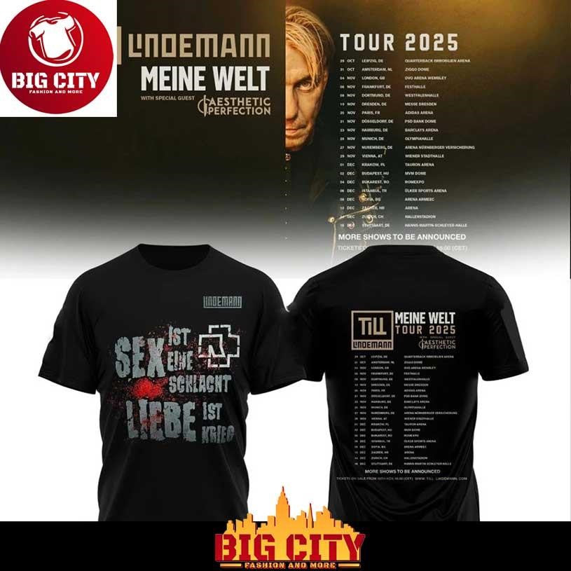 Meine Welt Tour 2025-2026 Till Lindemann Shirt