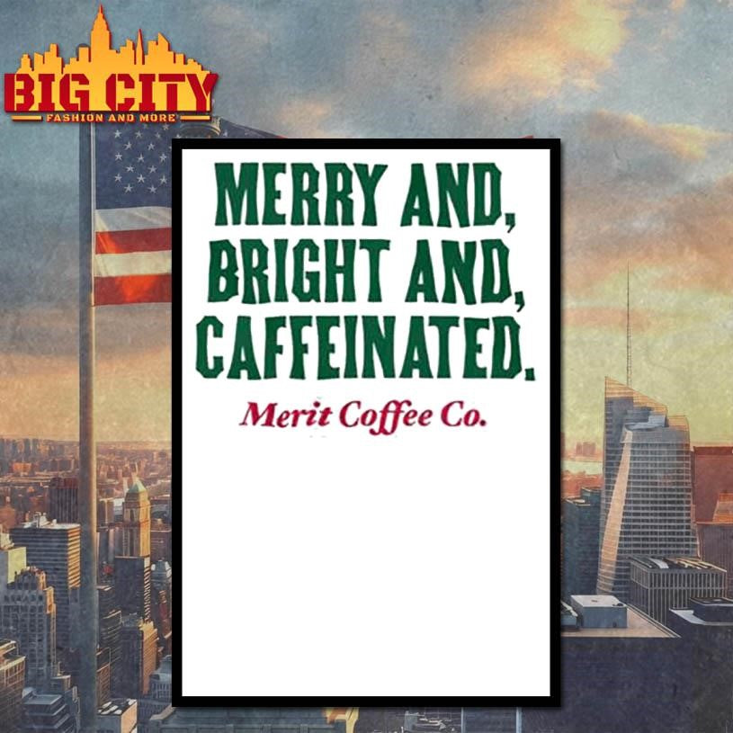 Merit Coffee Co Merry & Bright Shirt