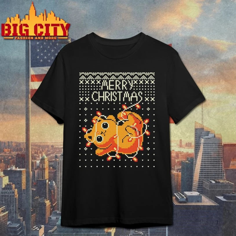 Merry Christmas Kitty Cat Light Ugly christmas shirt