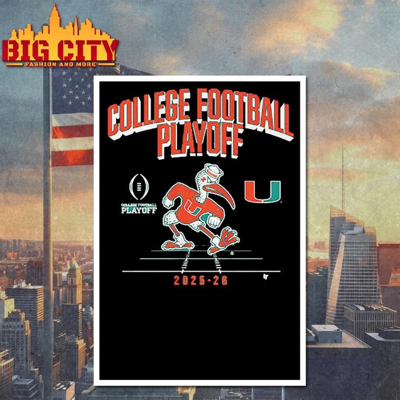 Miami Football 2025 CFP Mascot Shirt