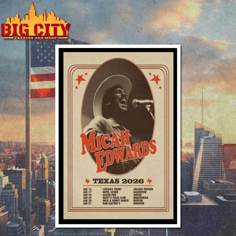 Micah Edwards Texas 2026 Poster Shirt