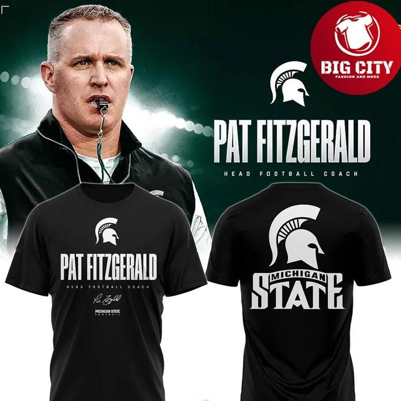 Michigan State Football x Coach Fitzgerald 2025 Two Sided Shirt