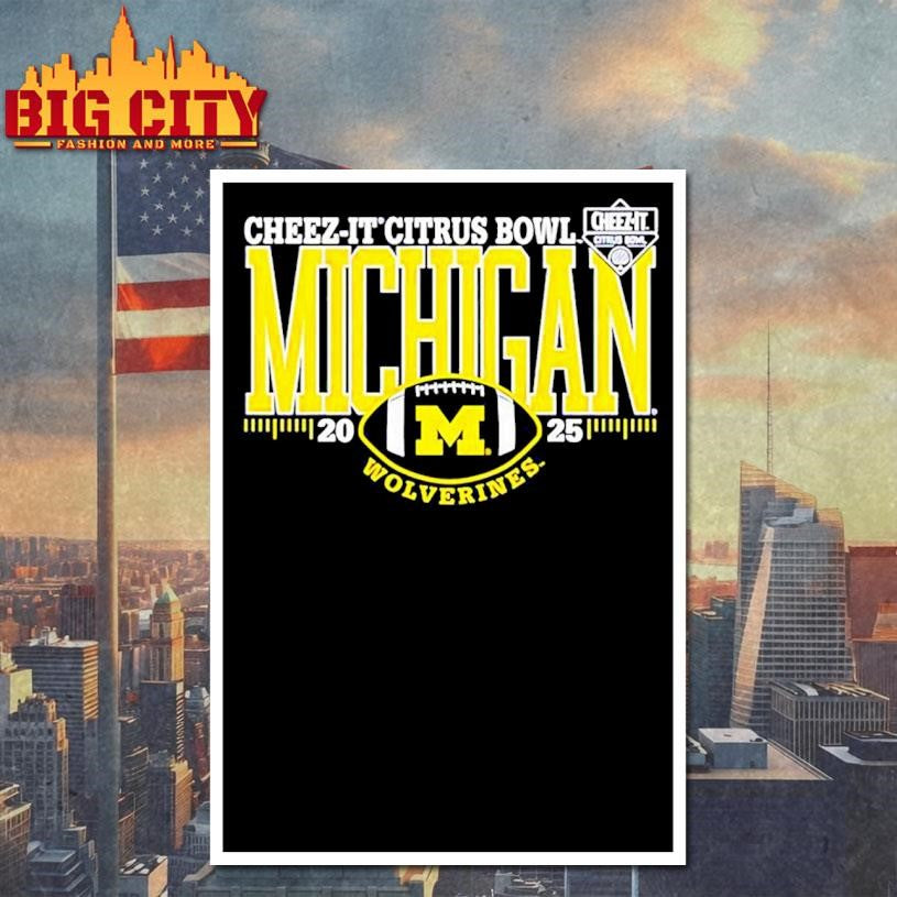 Michigan Wolverines 2025 Cheez-It Citrus Bowl Shirt
