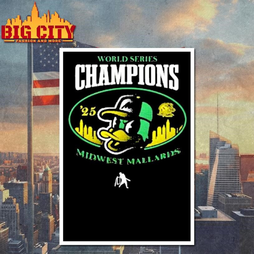 Midwest Mallards 2025 World Series Champions Circle Shirt