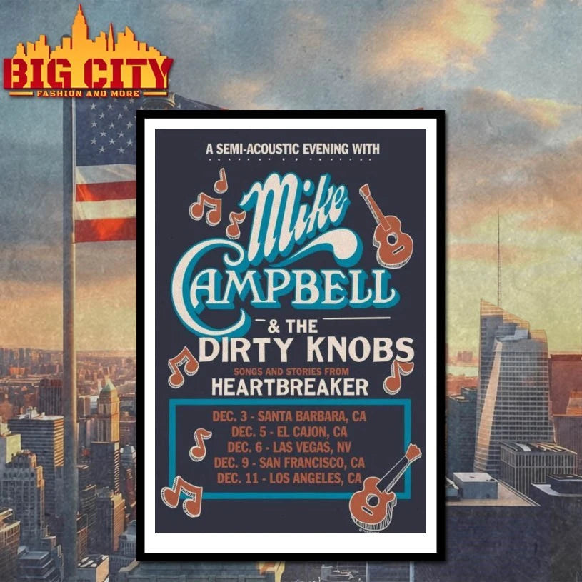 Mike Campbell-The Dirty Knobs Heartbreaker Poster shirt