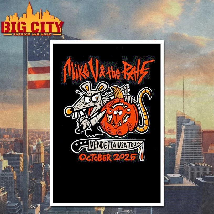 Mike V & The Rats Vendetta USA Tour October 2025 shirt