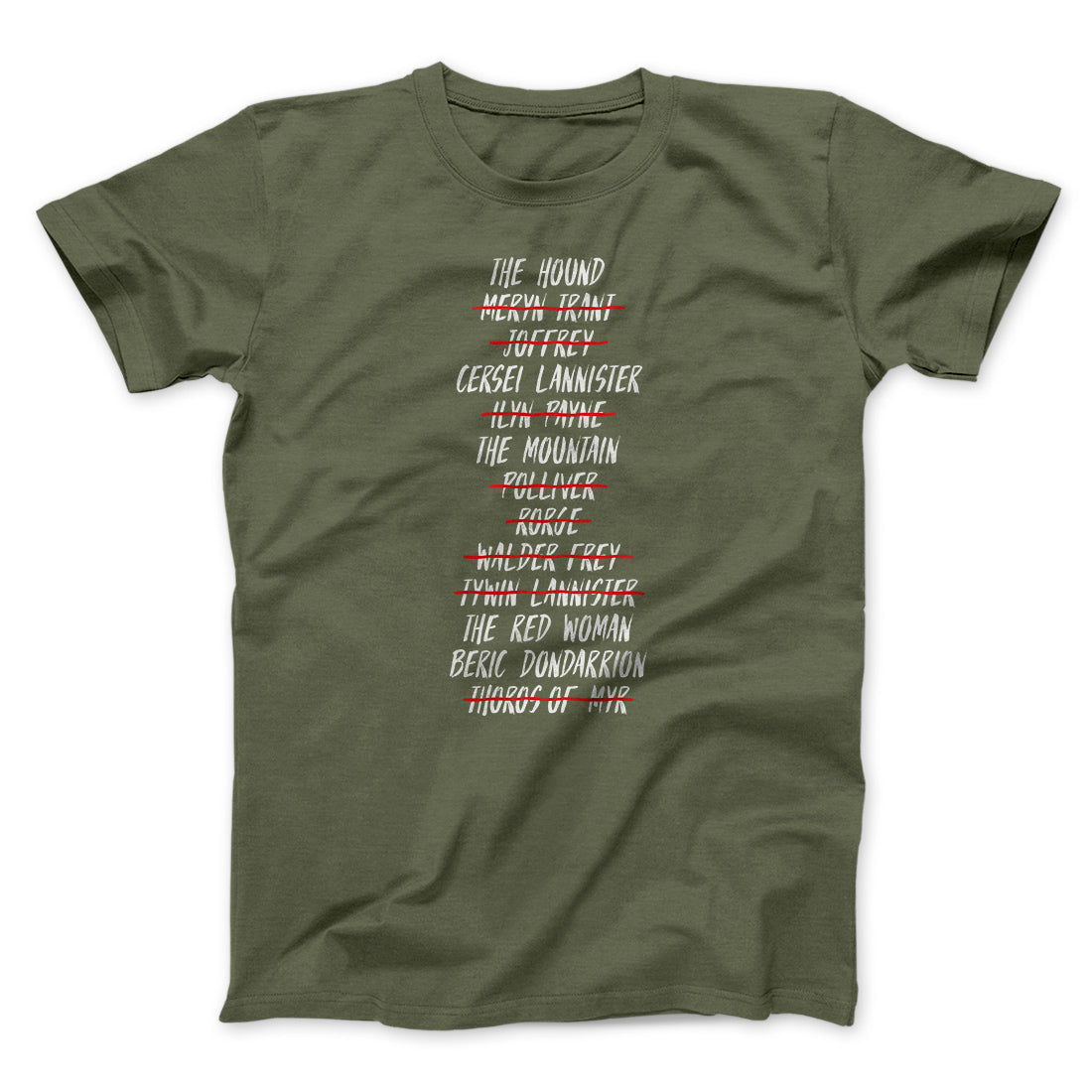 Arya's Kill List Men/Unisex T-Shirt