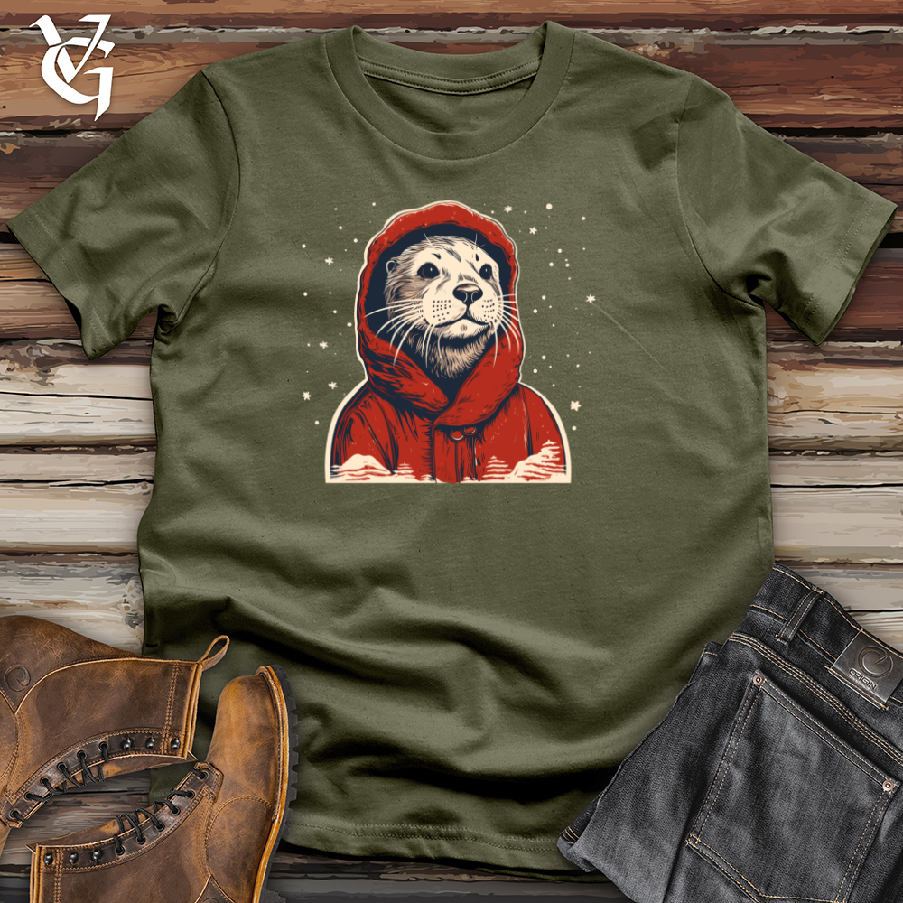 Retro Cozy Otter Cotton Tee