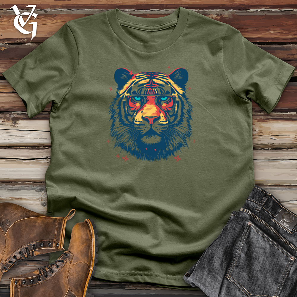 Retro Cosmic Shades Tiger Softstyle Tee