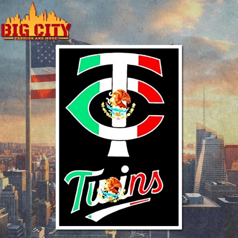 Minnesota Twins Baseball X Mexican Flag Shirt