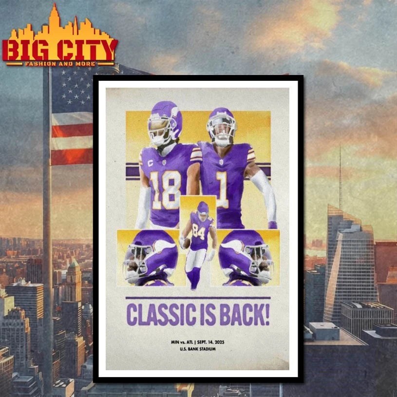 Minnesota Vikings Classic Is Back Game 2025 Poster shirt