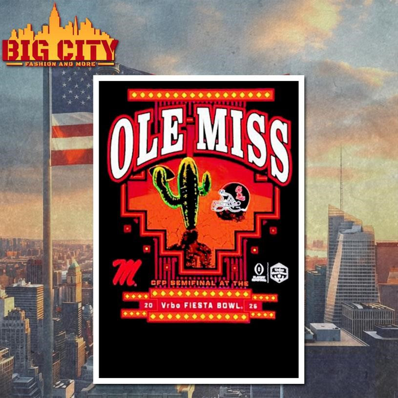 Mississippi Rebels Fiesta Bowl 2026 Shirt