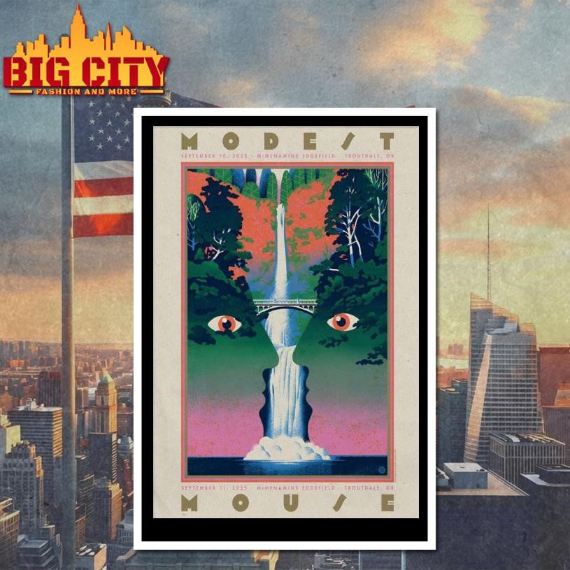 Modest Mouse Sep 10-11 2025 McMenamins Edgefield in Troutdale OR Poster Shirt
