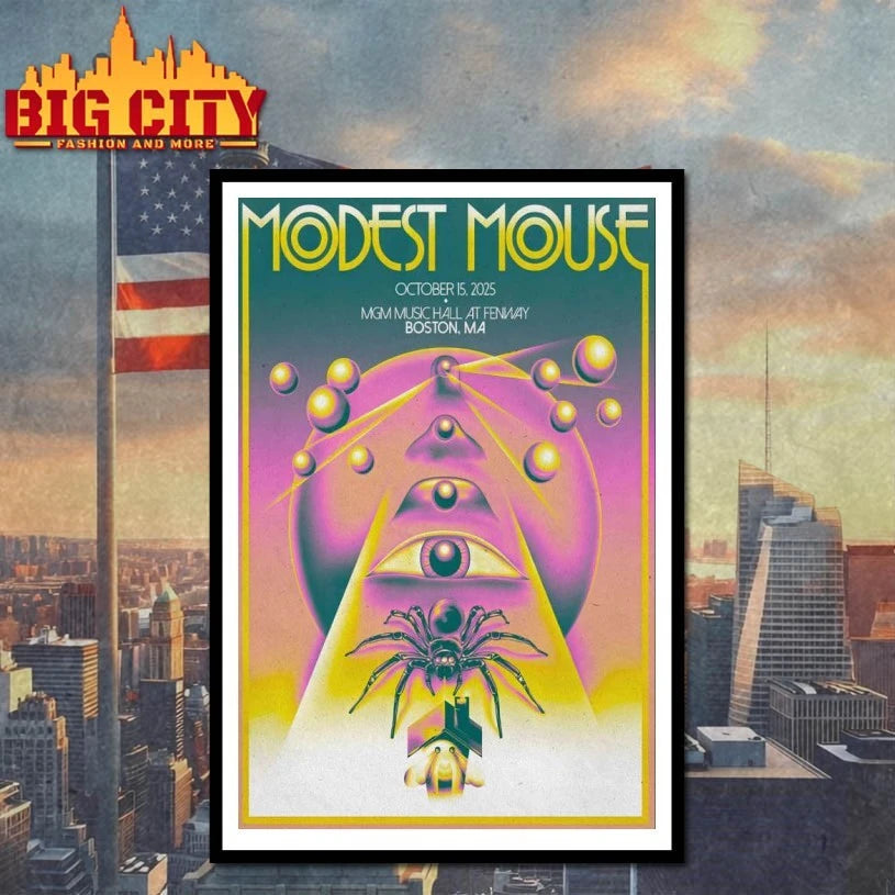 Modest Mouse Tour 2025 Boston MA Poster Shirt