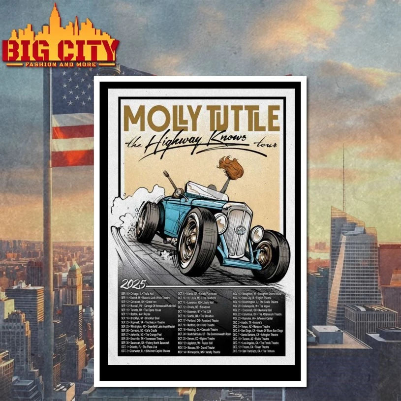 Molly Tuttle 2025 The The Highway Knows Shows Poster Shirt