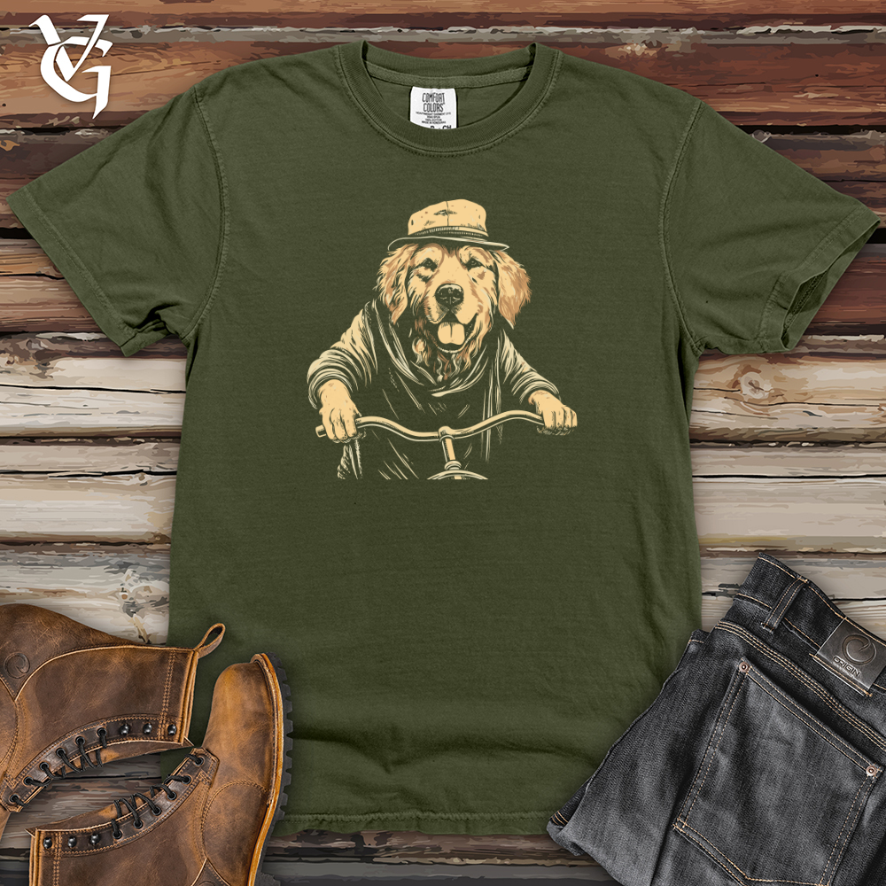 Retro Cruiser Golden Retriever Heavy Cotton Comfort Colors Tee