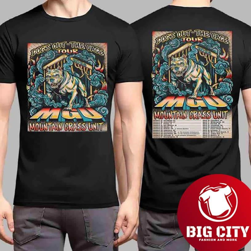 Mountain Grass Unit Dog’s Out The Cage Tour 2026 Tour Dates Shirt