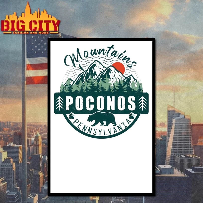 Mountains Poconos Pennsylvania Bear shirt