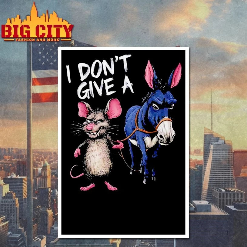 Mouse and Donkey I Don’t Give a Rats Ass Shirt