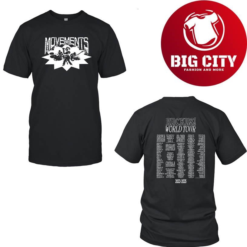 Movements RUCKUS! 2023-2025 World Tour New Two Sided Shirt