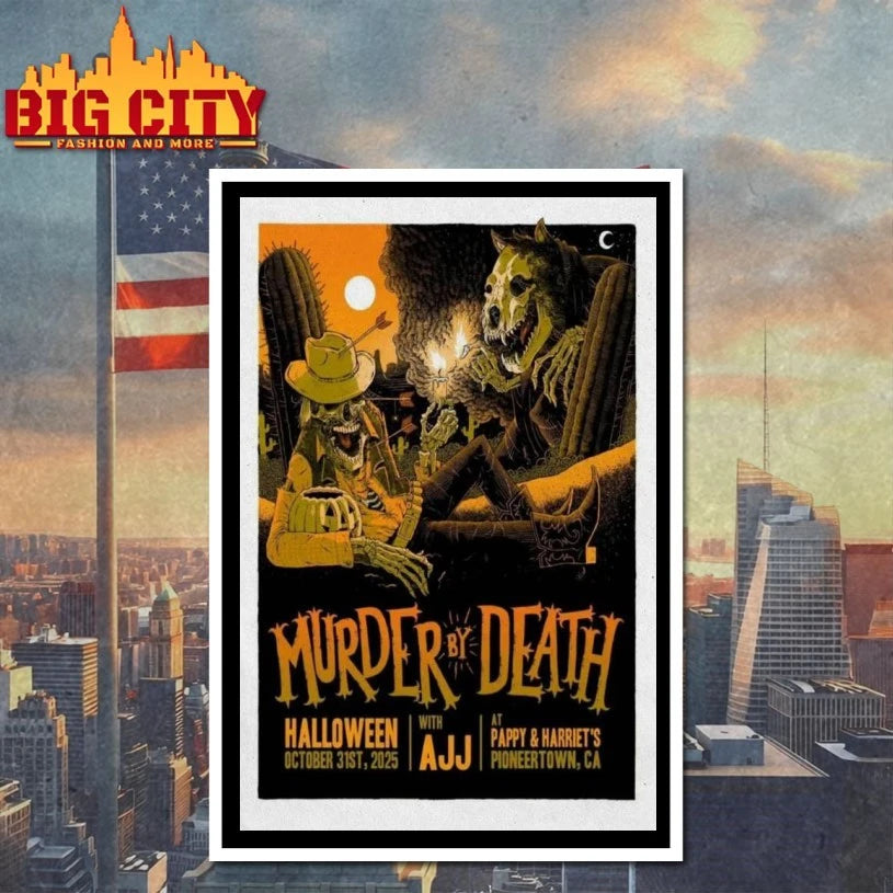 Murder By Death Oct 31 2025 Halloween At Pappy & Harriet’s Pioneertown Poster shirt