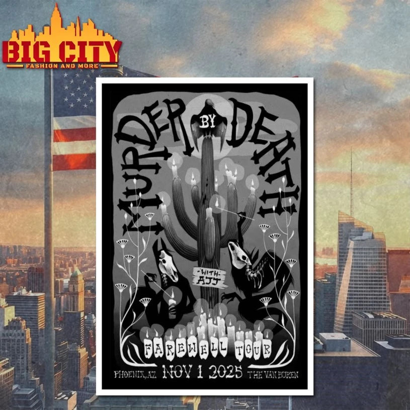 Murder By Death Phoenix Arizona 2025 Poster shirt