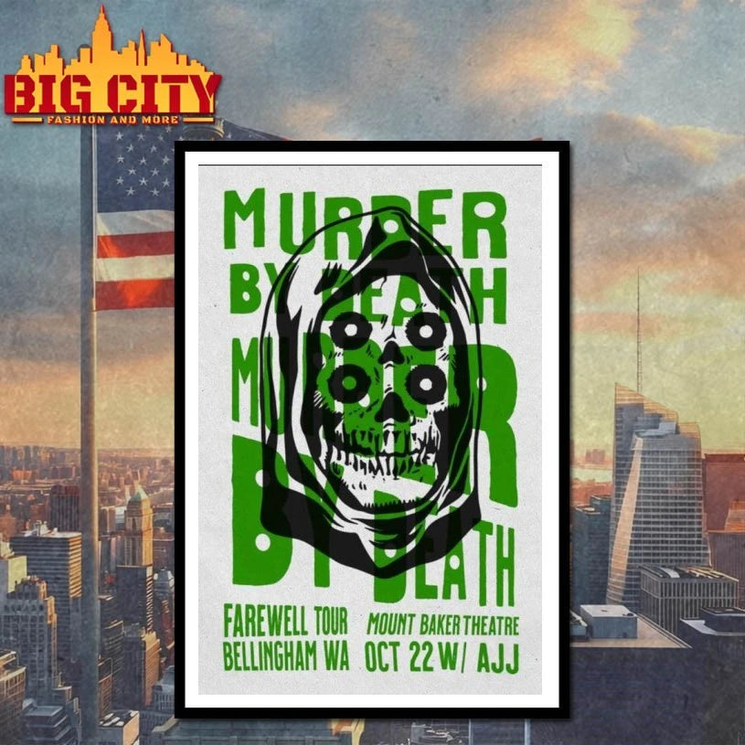 Murder By Death Tour Bellingham, WA October 22, 2025 Poster shirt