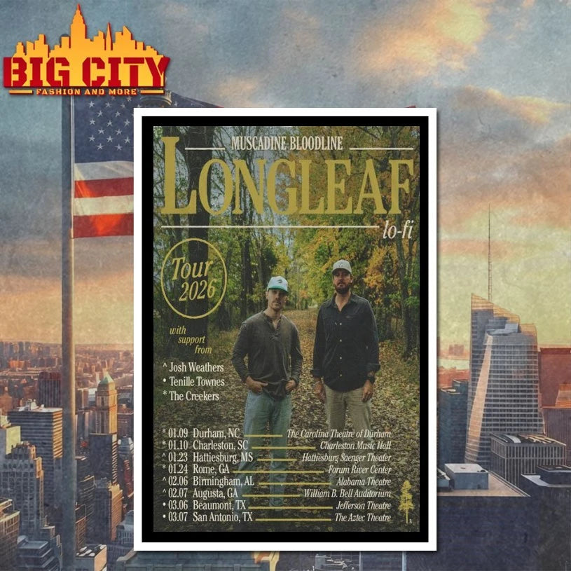 Muscadine Bloodline Fall Tour Event 2026 Poster shirt