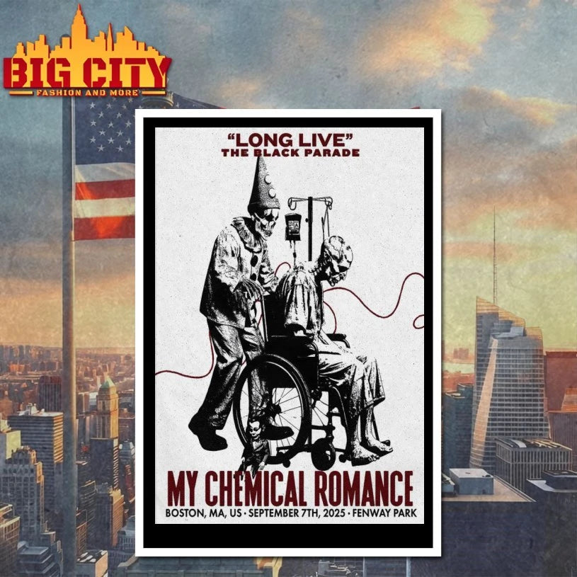 My Chemical Romance September 7 2025 Fenway Park In Boston MA Poster shirt