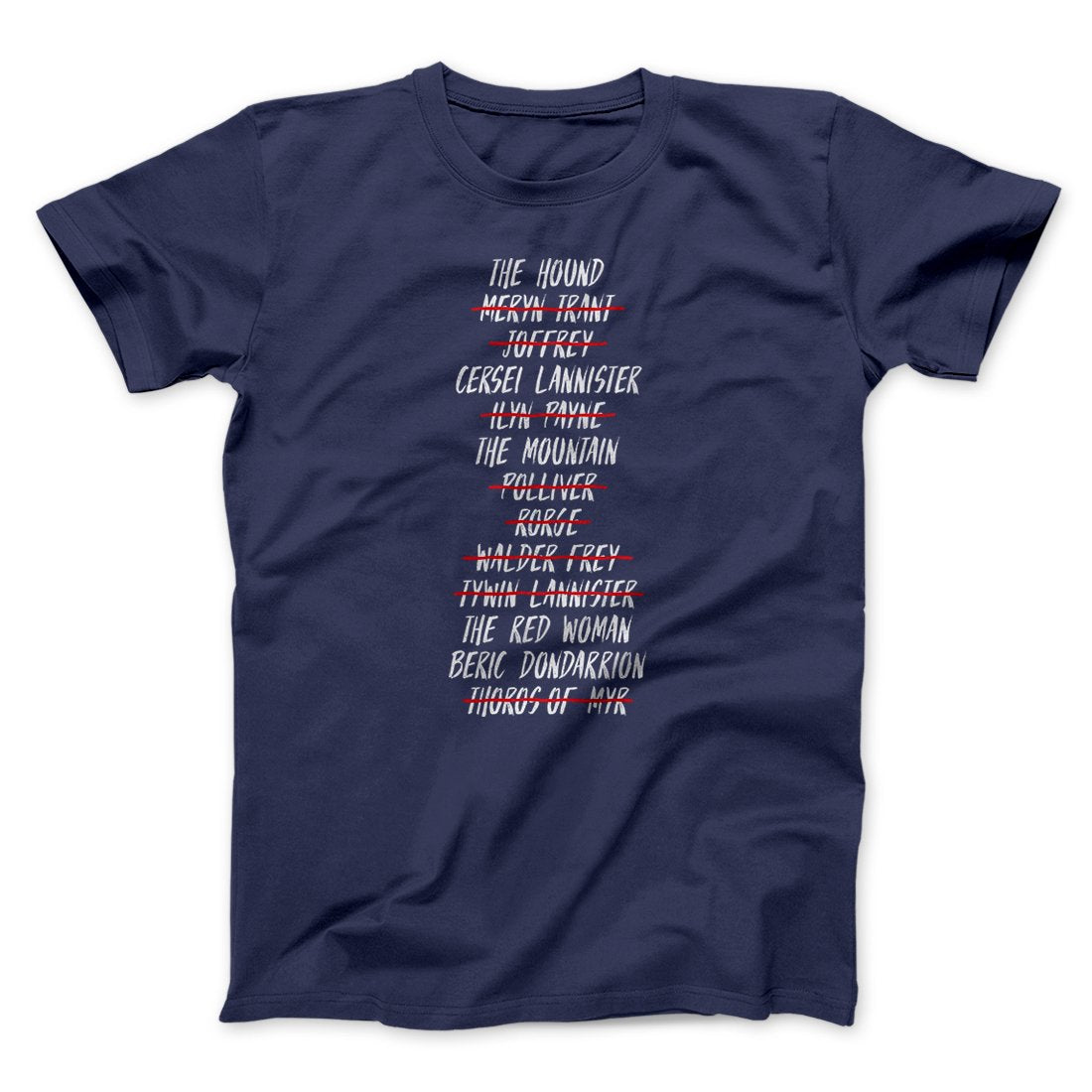 Arya's Kill List Men/Unisex T-Shirt