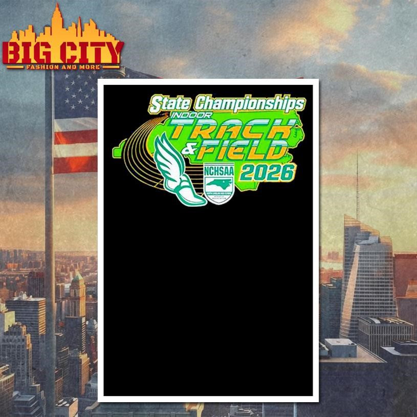 NCHSAA Indoor Track and Field States Championships 2026 logo Shirt