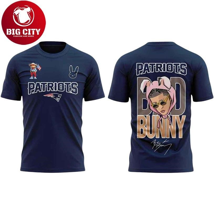 NE Patriots x Bad Bunny SB LX 2026 Two Sided Shirt