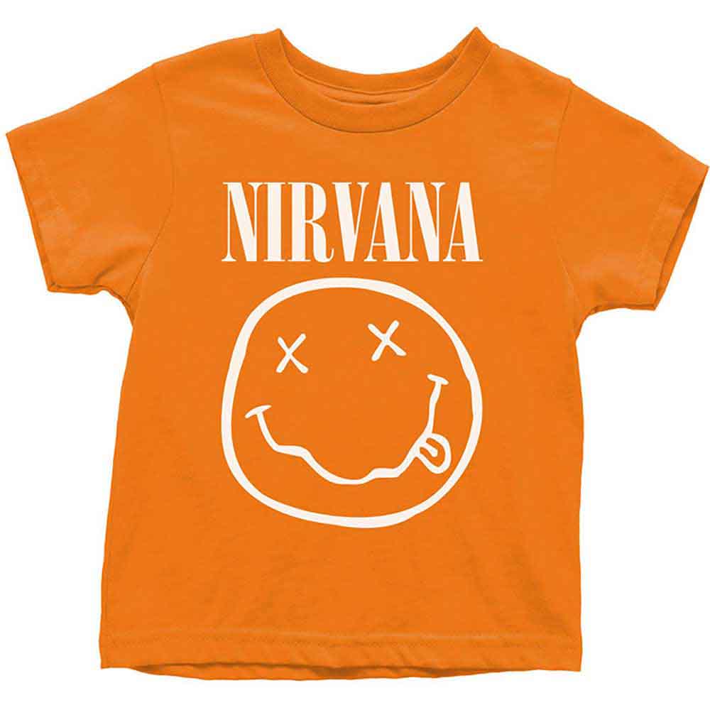 NIRVANA Attractive Kids T-shirt, White Happy Face Style001