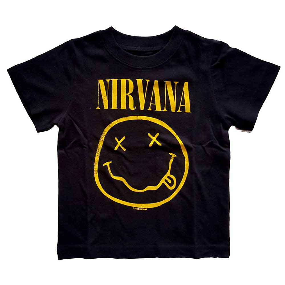 NIRVANA Attractive Kids T-shirt, Yellow Happy Face Style003